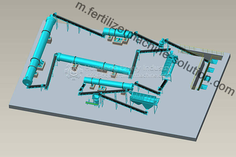 5t/h New Type Organic Fertilizer Granulation Production Line